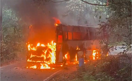 Bus fire